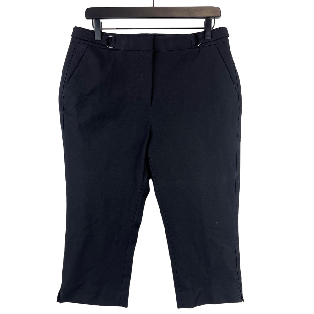 NWT White House Black Market (8) The Straight High Rise Petal Pusher Crop Pants